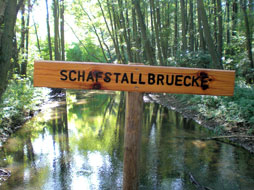 Putlitz in der Prignitz - die Schafstallbr&uuml;cke &uuml;ber die Stepenitz